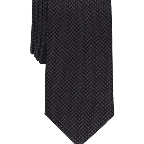 Alfani Men's Dove Slim Tie, Created for Macy's - Black - Picture 9 of 11